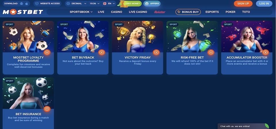 Mostbet desktop promo page screenshot